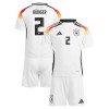 Virallinen pelipaita Saksa Antonio Rudiger 2 Koti Euro 2024 Lyhythihainen - Lasten ( + Lyhyet housut )